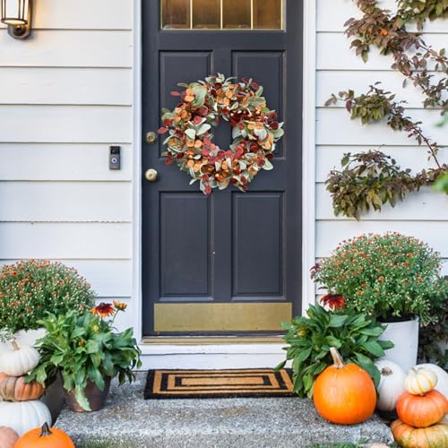 20“ Fall Wreath for Front Door, Autumn Door Wreath Harvest Decor