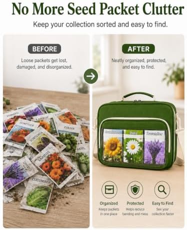 Seed Storage Organizer Bag