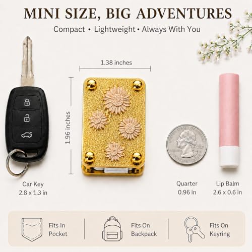 Flower Press Keychain, Portable Botanical Preservation Kit, Sunflower