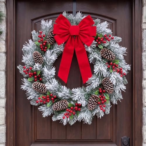 Felice Arts 6 Pack Christmas Picks Artificial Red Berry Stems