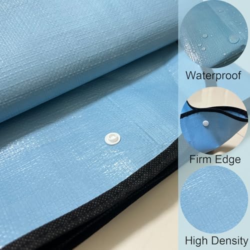 39"x 39" Large Repotting Mat, Thickened Foldable Gardening Mat, Blue