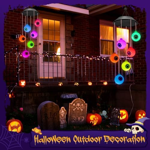 Winzwon Halloween Decorations Outside Solar Outdoor Lights