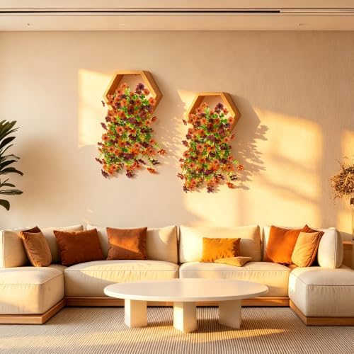 ZFProcess Artificial Fall Fake Flowers for Outdoor Fall Decoration