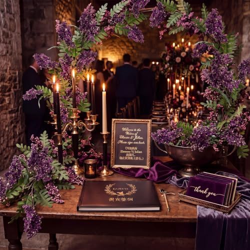Yinder 5 Pcs 31.5'' Fall Artificial Flowers Berry Stem, Dusty Plum