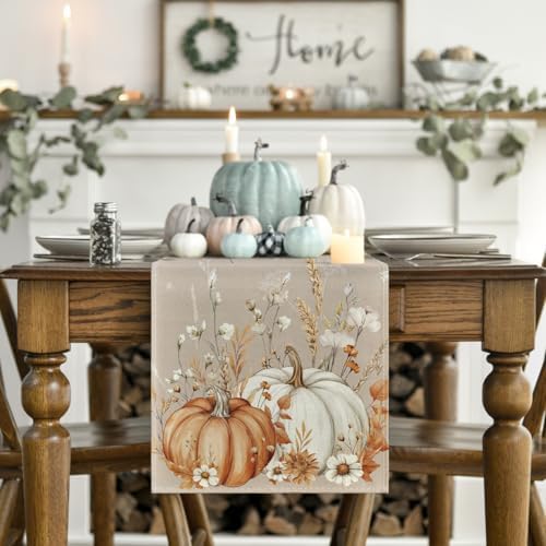 Artoid Mode 210 GSM Fall Table Runner Home Party Decor 13x120 Inch