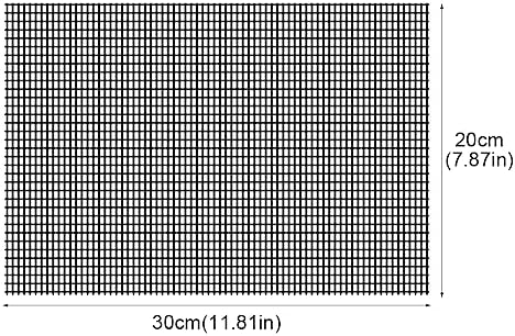 Xiaokeis 5pcs Flower Pot Hole Mesh Pad, 7.87 x 11.81inch Bonsai Mesh Drainage Screens Plant Pot Drainage Meshs Plant Screen Meshs, DIY Drainages Netting Pots Bottom Grid Mat(Color:Black)