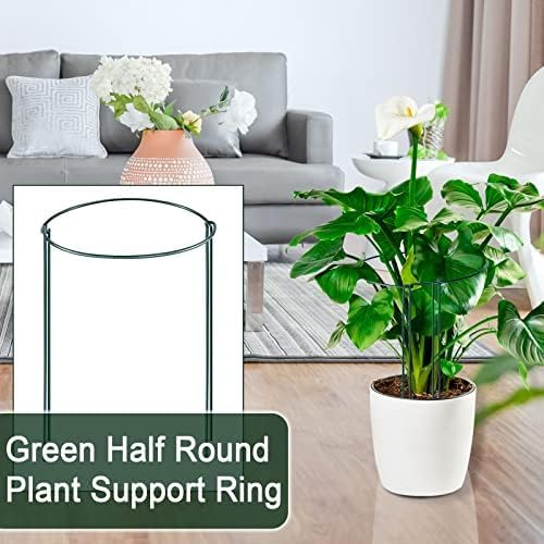 12 Pack Plant Support Stakes, Metal Peonies Cages and Supports, Peony Cage, Plant Support Ring, Garden Plant Support