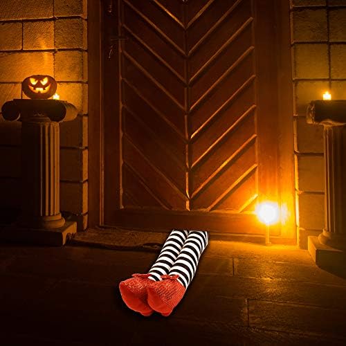 Wicked Witch Legs Halloween Prop - Feet With Ruby Slippers Outdoor Indoor