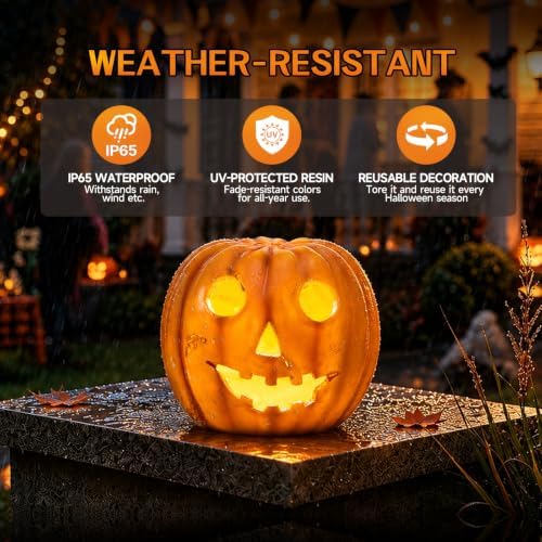 Halloween Decorations Outdoor Solar Lights Weatherproof Decor Lanterns
