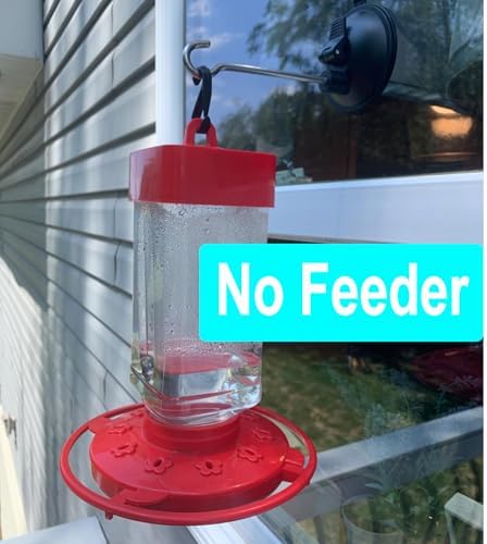 YYST Window Suction Cup Hanger - for Bird Feeders and Wind Chimes- no Feeder and Wind Chimes - 2 Pack, NOT FIT Porous Surfaces - Wood