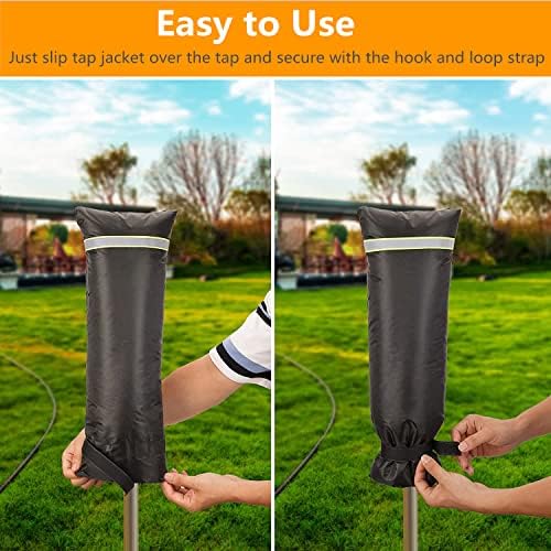 Outdoor Faucet Covers for Winter with Reflective Strips