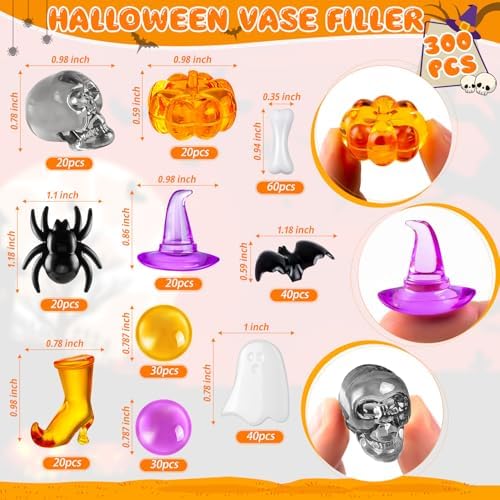 300 Pcs Halloween Vase Filler Decor