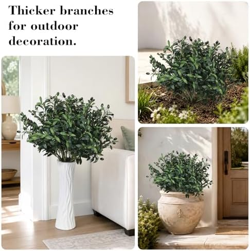 32in 10PCS Artificial Olive Branches Long Thicken Faux Tree Stems