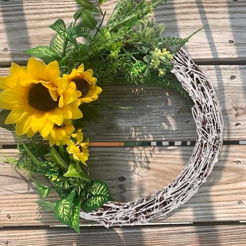 7 Pcs 12 inch Natural Grapevine Wreath Set