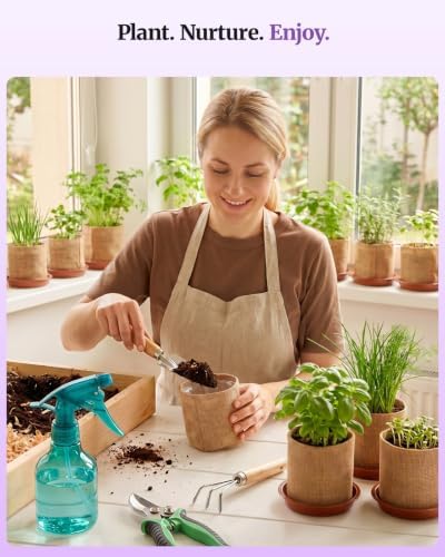 10-Herb Indoor Garden Kit, Complete Kitchen Herb Starter Set