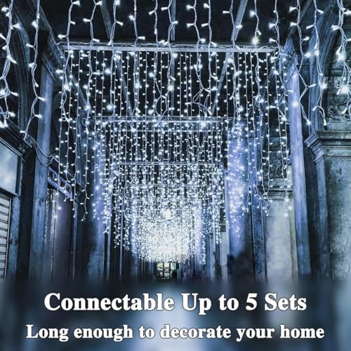 KAQ Connectable 800LED 288Ft String Lights, Christmas Lights Indoor Outdoor