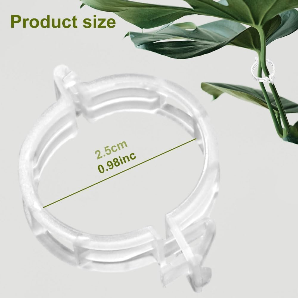 50Pcs Secured Plastic Plant Clip, 2026 Upgrade Plant Support Clips Reusable Garden Clips, Garden Clips for Climbing