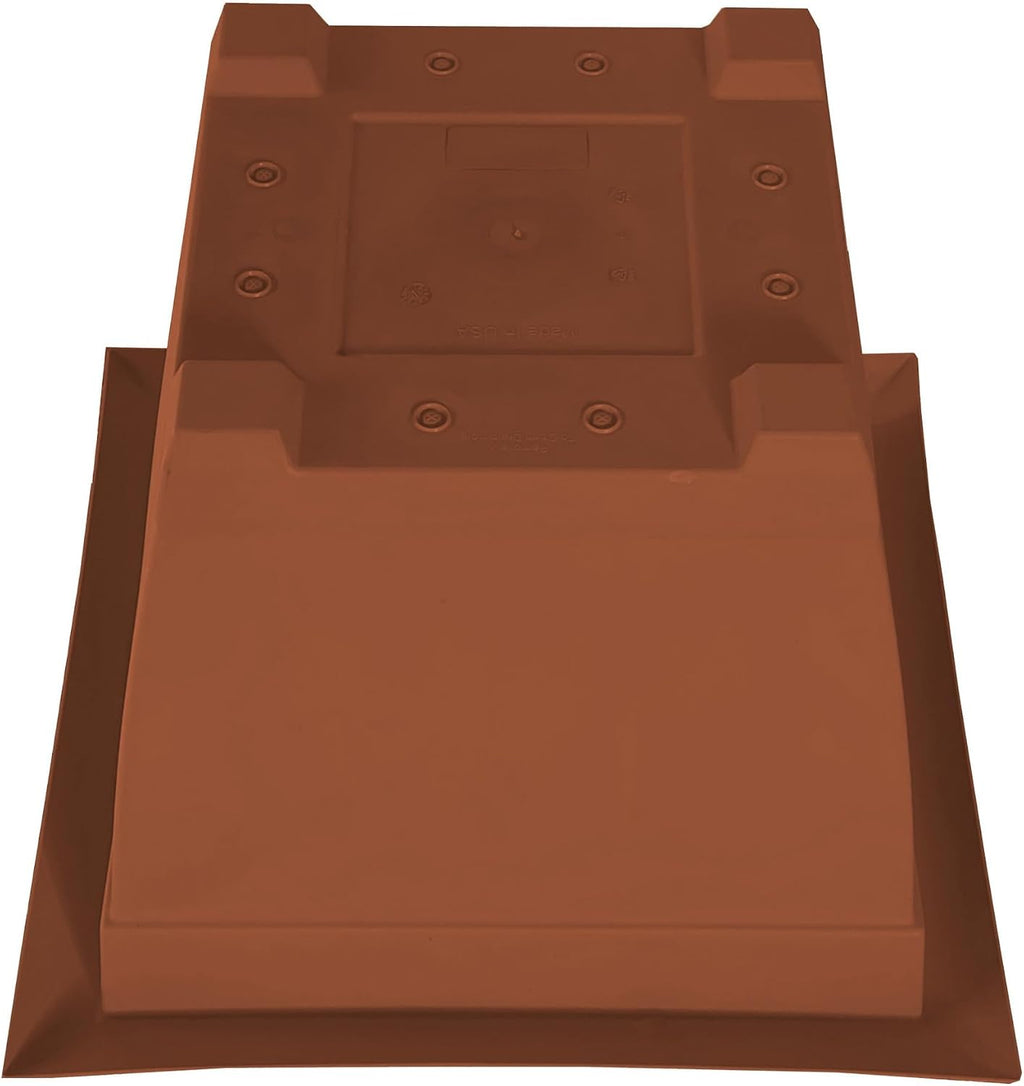 Bloem: Dayton Square Deck Planter: 15" - Terra Cotta - 4.5 Gal Capacity, 100% Recycled Durable Plastic, Elevated Feet