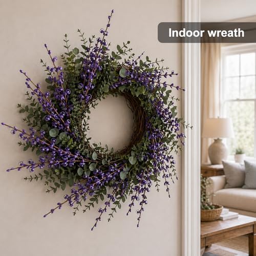 5Pcs Deep Purple Artificial Jasmine Flowers Stem for Vase DIY Wreath Decor