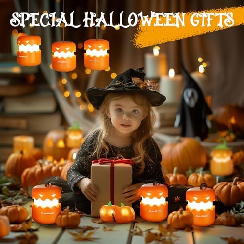 EverBrite Halloween Pumpkin Lantern and Headlamp Set (2 Pack of Each)