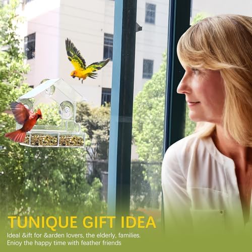 Clear Bird Feeder for Window