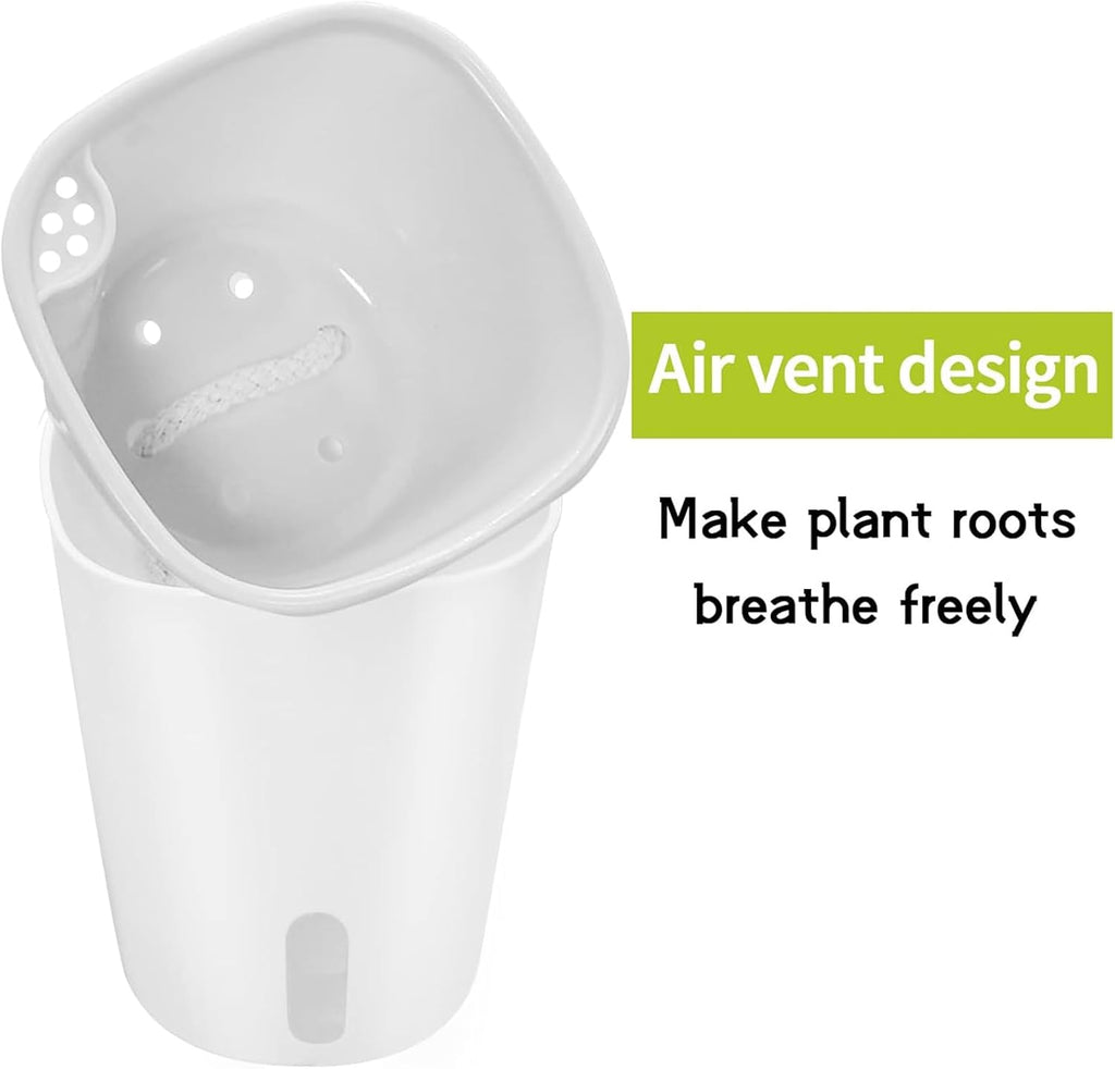 3" Self Watering Pots,20 Sets Self Watering Planter Pots for Indoor Plants with Water Level Indicator and Multiple