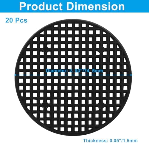 Plant Drainage Mesh Pads, 2.9 Inch, 20pcs Plastic Grid Mat