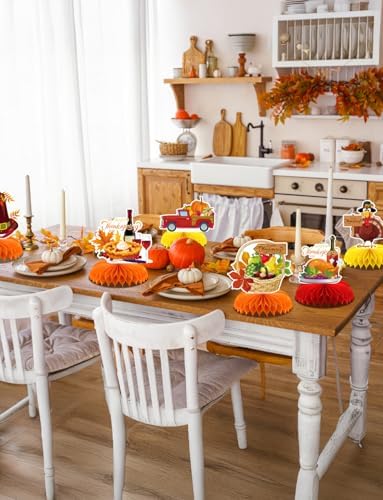 Thanksgiving Table Decorations, Fall Table Decorations for Autumn Harvest