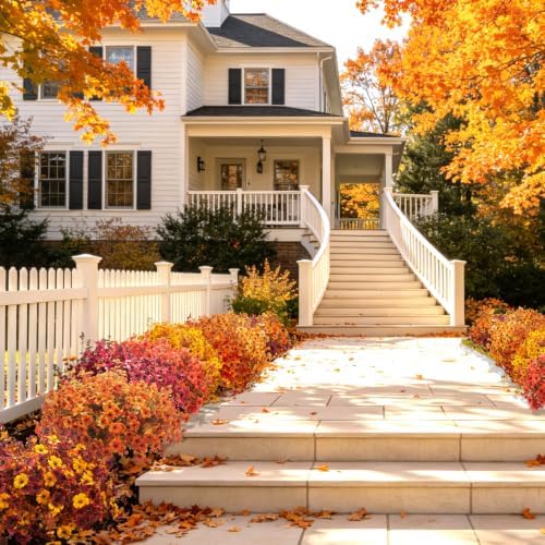 Grunyia 20 Bundles Artificial Outdoors Flowers (Fall Yellow)