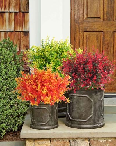 RECUTMS Ferns Artificial Plants Artificial Plants & Greenery Red Eucalyptus
