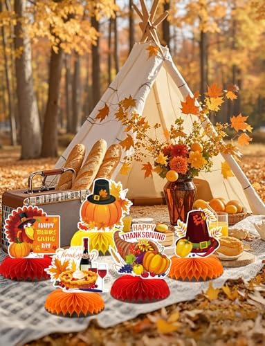 Thanksgiving Table Decorations, Fall Table Decorations for Autumn Harvest