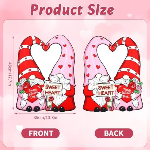 NOVWANG Valentines Day Flag, 17.7 x 13.8 in Polyester Double Sided Decor