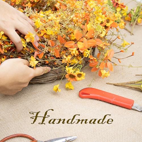 22 Inch Fall Wreaths for Front Door Fall Door Wreath Autumn Wreath