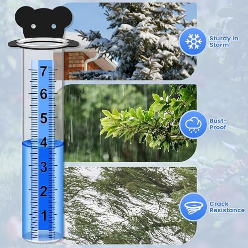 Rain Gauge Outdoor, Rain Gauge Replacement Tube (Bear)