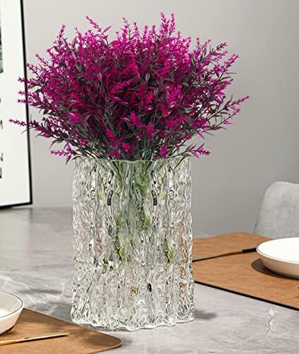 RECUTMS 36 Bundle Artificial Faux Plants Flowers Outdoor Spring Decoration