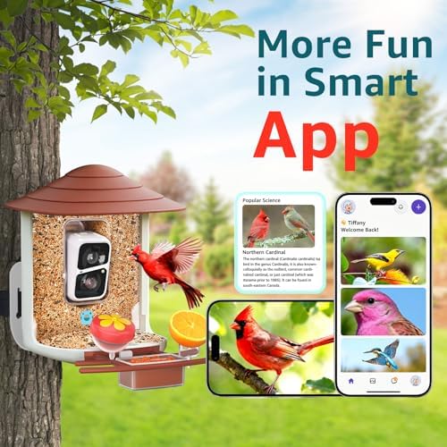 birdsnap® TUC Bird Feeder with Camera Solar Powered 2K Video with 32GB Card