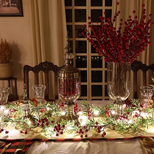 Joyhalo 5.6FT Christmas Garland with Lights Battery Operated