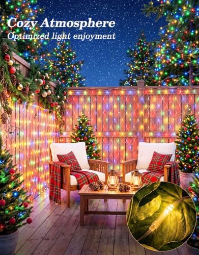 14.8x5FT Christmas Net Lights Outdoor Plug in with 8 Modes
