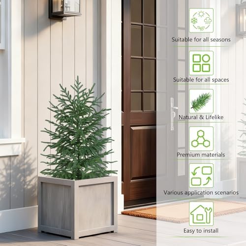 3FT Artificial Norfolk Pine Tree, 1pc Faux Potted Plants