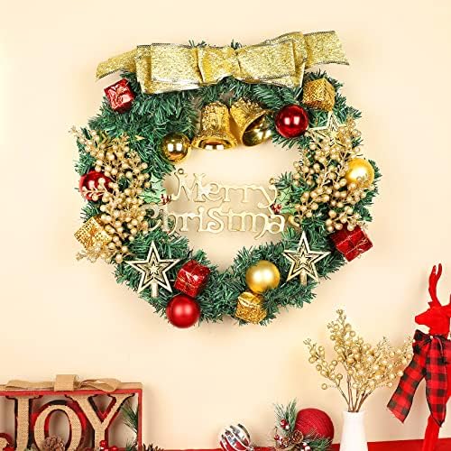 36Pcs Christmas Glitter Berry Stems, Silver Artificial Christmas Tree Picks
