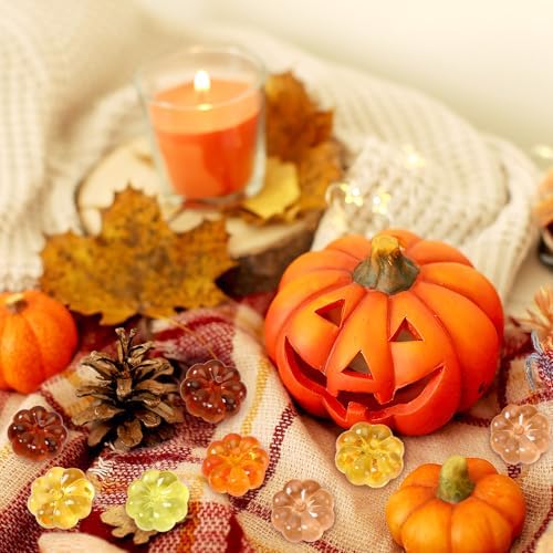 60Pcs Mini Pumpkins Ornaments, Pumpkin Vase Filler