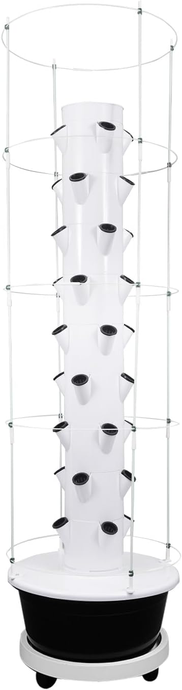 Hydroponics Growing System, 36 Pods Large Vertical Hydroponic Growing Tower with with Climbing Trellis, 9-Tier Indoor