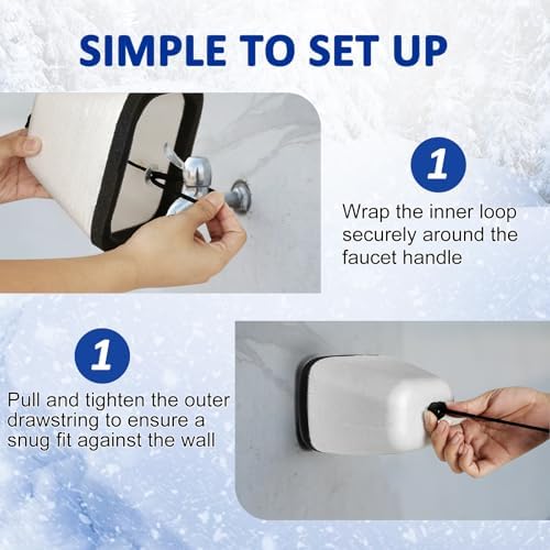 HEATIT Outdoor Faucet Cover 3 Pack, Foam Insulated Freeze Protector
