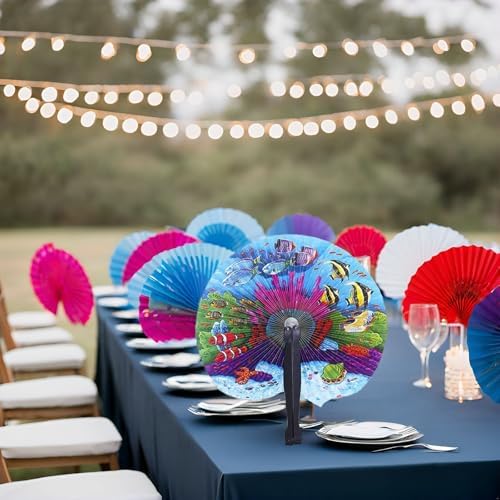 20 Pcs Paper Fans