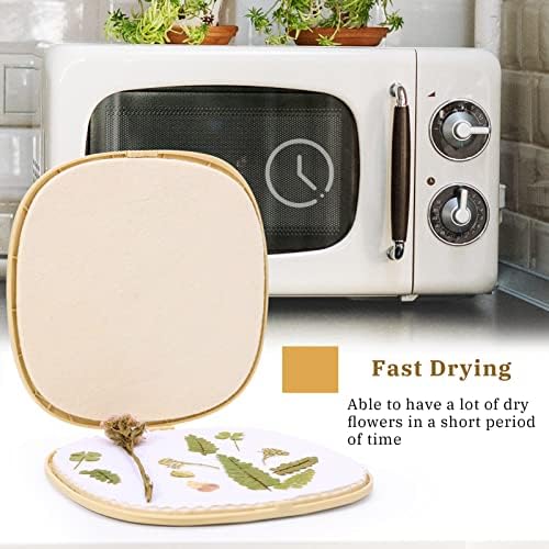 Aboofx Microwave Flower Press Kit, 9" Fast Drying Easy Flower Pressing Kit