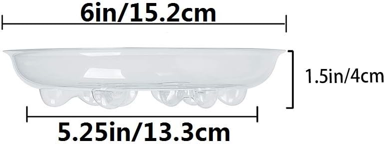 Idyllize 15 Pack Assorted Sizes 6 8 10 Inch Clear Thick Plastic Heavy Duty Sturdy Plant Saucer Drip Trays for pots, 5