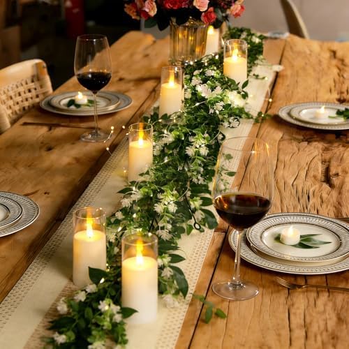 RECUTMS Garlands for Decoration Lighted Artifical Greenery Hanging Vines