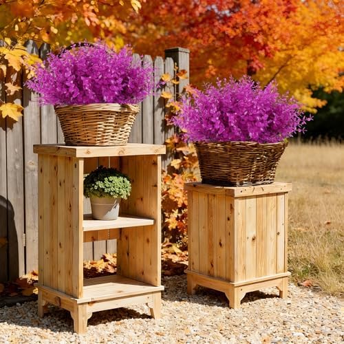 RECUTMS Fake Outdoor UV Resistant Plants Artificial Boxwood Plants Springs