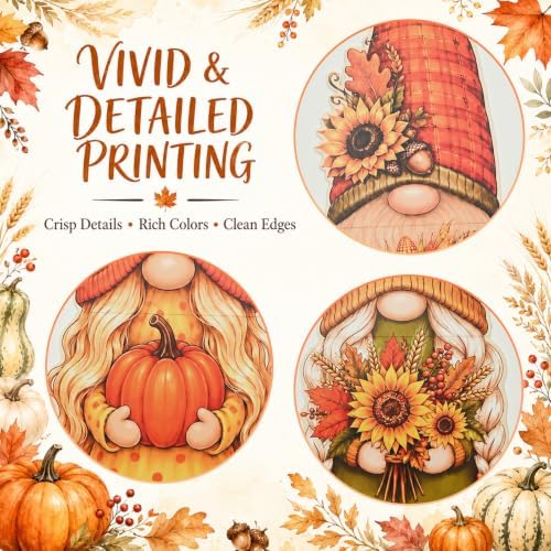3Pcs Fall Yard Signs Stakes Decor Gnome Autumn Thanksgiving Decorations