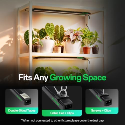 VIVOSUN T5 Grow Lights for Indoor Plants, 3000K Full Spectrum, 2FT, 8-Pack